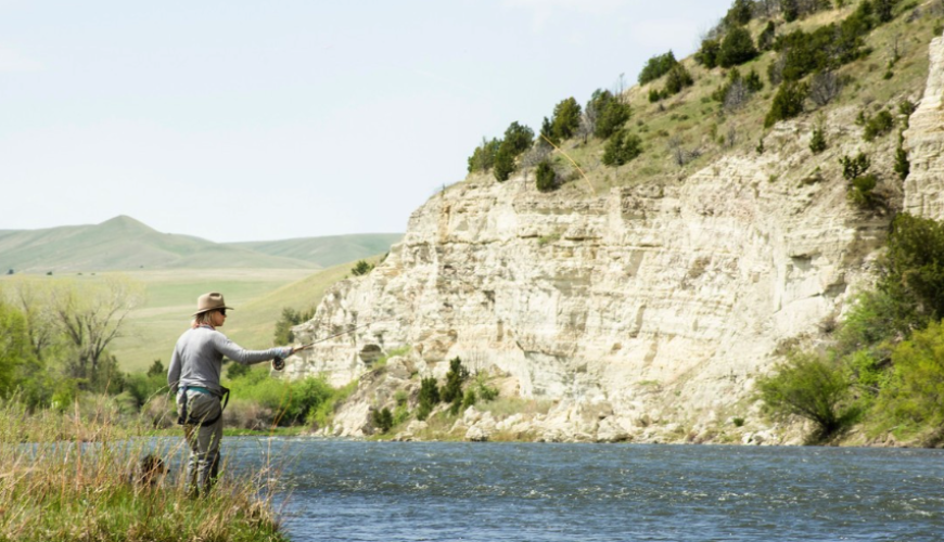 women fly fishing in montana